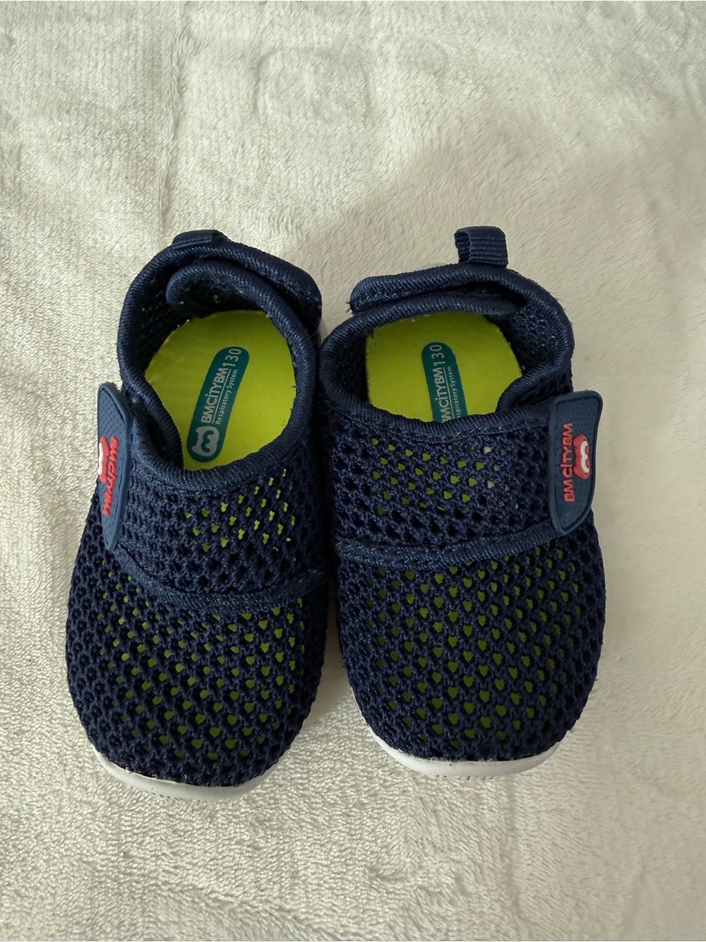 BMCITYBM Baby Shoes Mesh Sneakers Navy Blue Size 5